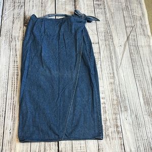 Vintage Denim wrap skirt